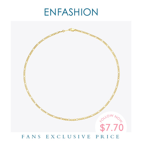 ENFASHION lien chaîne collier ras du cou pour femmes couleur or acier inoxydable Femme livraison directe bijoux de mode Collares P203067 ► Photo 1/6