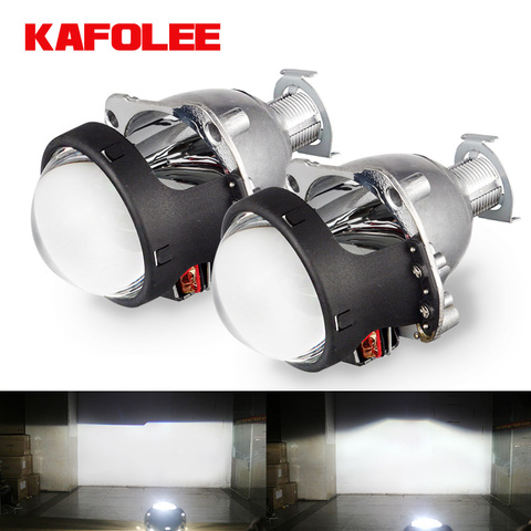 KAFOLEE-lentilles phares avant de voiture avec style, bi-xénon HID, faisceau élevé et de basse taille H1, Mini projecteur, lentilles H4 H7 HB3, 2.5 pouces, RHD ► Photo 1/6