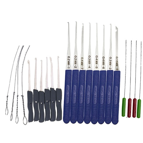 Serrure professionnelle Pick Set outils à main outils de serrurier enlever crochets goupille de verrouillage extracteur de clé cassé ► Photo 1/4