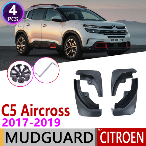 Pour citroën C5 Aircross 2017 2022 4 pièces avant arrière voiture garde-boue garde-boue garde-garde-boue ► Photo 1/6