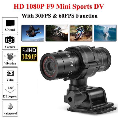 Caméra F9 Full HD 1080p pour vélo de montagne, moto, casque, sport, Action, vidéo DV, enregistreur vidéo de voiture ► Photo 1/5