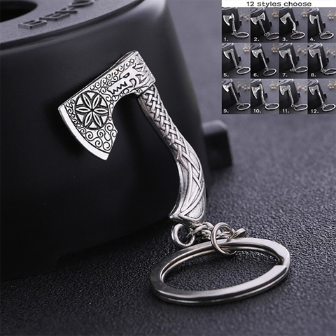 Teamer – porte-clé pendentif Vintage, breloque Antique, boussole, nœud celtique Wicca Viking, pour sac ► Photo 1/6