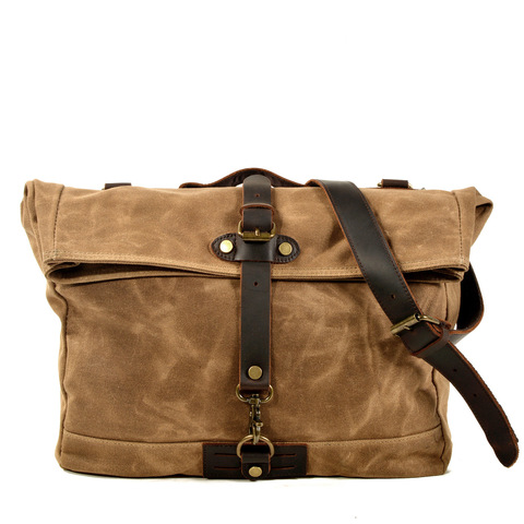 Rétro toile sac à bandoulière hommes rue simple voyage oblique sac à dos tendance sac de messager décontracté sac pour hommes ► Photo 1/6