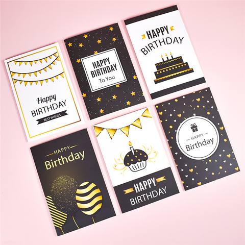 Cartes de remerciement personnalisées carte d'anniversaire en vrac pour enfants cartes de Note avec enveloppes Invitations vierges à l'intérieur des cartes de voeux 6x4 cartes ► Photo 1/6