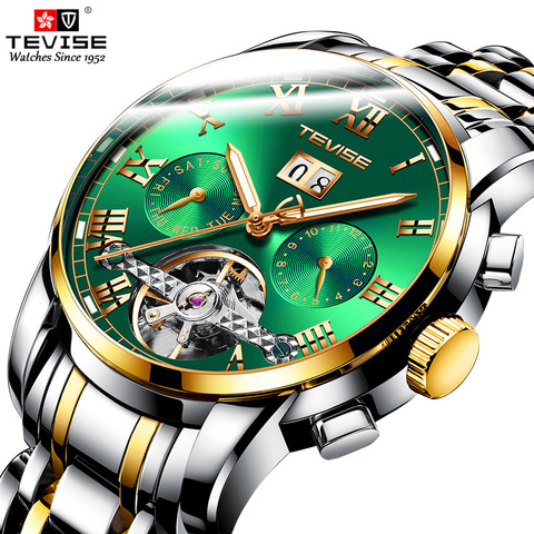 Tevise – montre automatique pour hommes, mécanique, Business, luxe, remontage étanche, livraison directe ► Photo 1/6