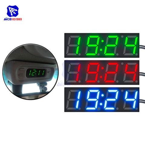 Diymore – horloge numérique LED 3 en 1 R8025, Module de tension et de température, Mini-voltmètre, thermomètre pour voiture Arduino, bricolage électronique ► Photo 1/6