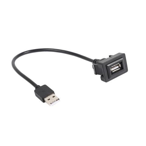 Câble d'extension de panneau de Port USB 2.0 pour tableau de bord de voiture, normes de qualité strictes, Excellent adaptateur en plastique pour Toyota ► Photo 1/6