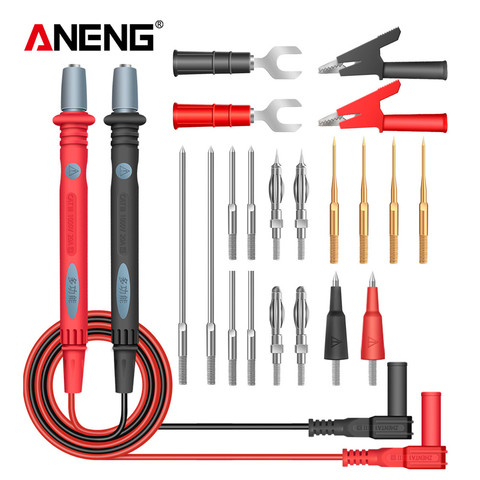 1000V 22In 1 Silicone numérique multimètre Test plomb multi-fonction conduit câble d'essai SMD SMT pointe d'aiguille pour FLUKE pour Vichy ► Photo 1/6