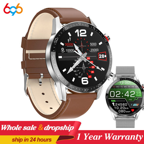 Nouveau L13 SmartWatch hommes ECG + PPG étanche Bluetooth appel pression artérielle mode bracelets Bracelet Fitness montre intelligente PK L8 L7 ► Photo 1/6