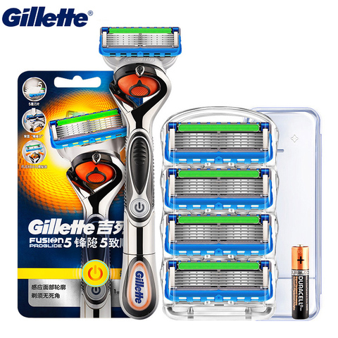 Gillette Fusion – rasoir électrique pour hommes, lame de remplacement pour épilation, appareil de rasage pour le visage et la barbe ► Photo 1/6