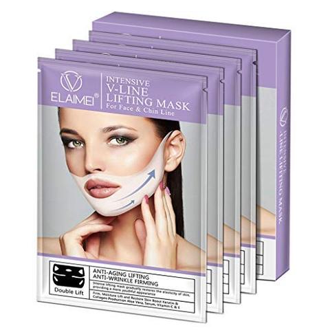 Masque amincissant pour le cou et le visage, Lifting en V, Patch 4D pour resserrer les oreilles, masseur minceur, réducteur de Double menton (1 pièces) ► Photo 1/6