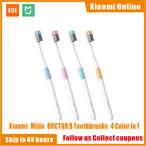 Xiaomi – Kit de brosses à dents docteur B Mi Home, 4 couleurs en 1, nettoyage en profondeur, boîte de voyage avec poils souples inclus, pour maison intelligente, nouveau, en Stock ► Photo 1/6