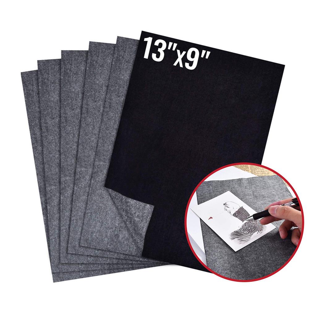 Papier carbone A4 10 pièces/ensemble noir/bleu pour peinture, papier de traçage, peinture Graphite réutilisable, Double face ► Photo 1/6