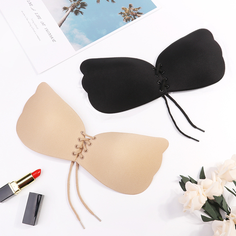 Soutien-gorge auto-adhésif Invisible en Silicone pour femmes et filles, sans couture, sans bretelles, Push Up, Lingerie Sexy ► Photo 1/6