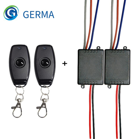 GERMA – interrupteur de télécommande sans fil universel, Module récepteur de relais avec 1 canal, à monter soi-même, 433Mhz, DC 12V 24V ► Photo 1/6