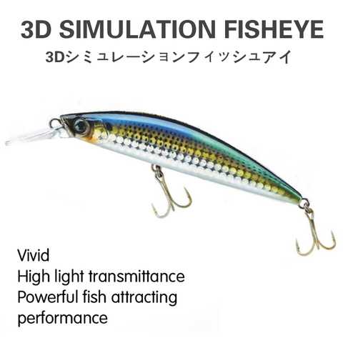 Leurre méné japonais pour la pêche en profondeur, appât artificiel idéal pour la plongée sous-marine, swimbait, crankbait, whopper plopper, bar, matériel pour pêcher, nouveau modèle, 90mm, 27g ► Photo 1/6