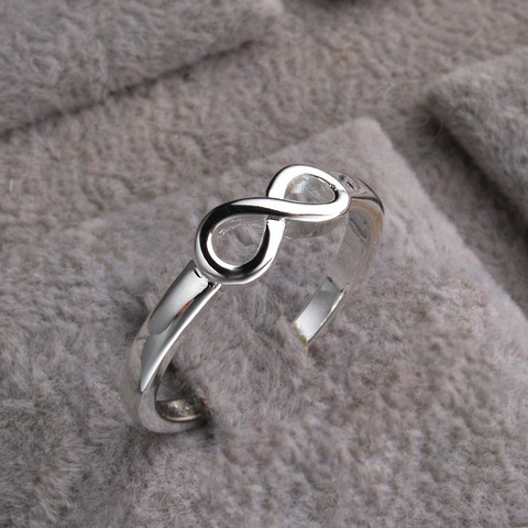 Bague Infinity à la mode pour femmes, symbole d'amour sans fin, anneaux de mariage, bijoux cadeaux pour femmes, xin-shipping ► Photo 1/6