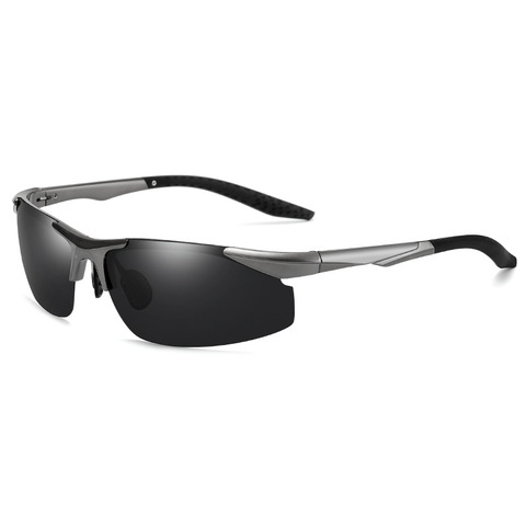 Conduite Polaroid lunettes de soleil cadre en aluminium sport lunettes de soleil hommes polarisé pilote rétro UV400 Anti-éblouissement lunettes ► Photo 1/6