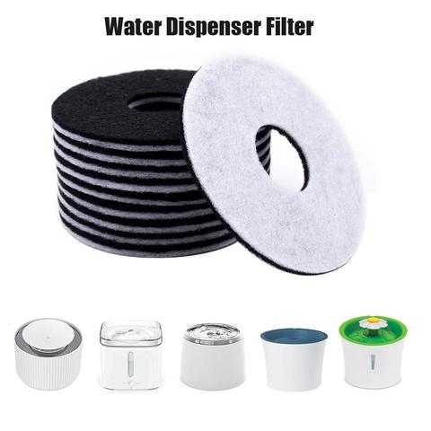 Filtre à charbon actif pour fontaine à eau automatique, distributeur de boissons de remplacement, accessoires filtrants pour chiens et chats, 10 pièces ► Photo 1/6