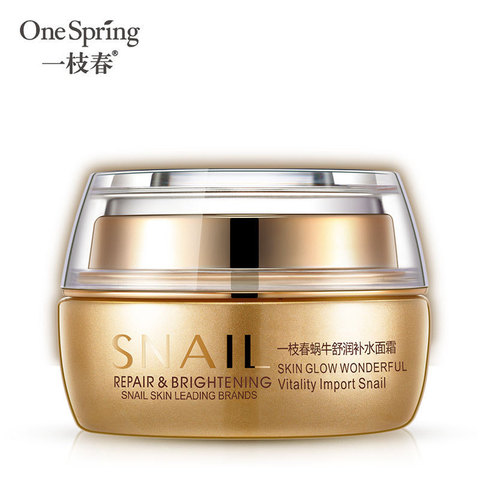 Onspirit ing extrait d'escargot hydratant Anti-rides visage crème Anti-âge Anti-âge crème de jour blanchissante ► Photo 1/6