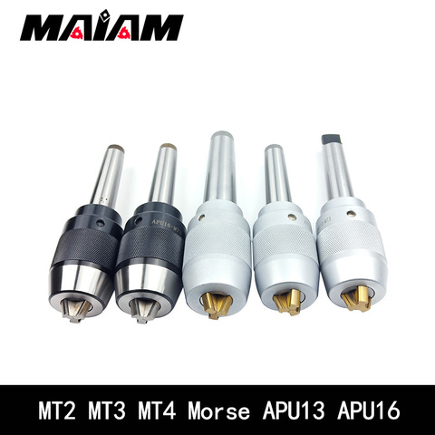 1 pièces 100% nouveau MT2 MT3 MT4 APU13 APU16 porte-outil mt apu série 0.05 CNC de précision intégré auto-serrage tour porte-outils ► Photo 1/6