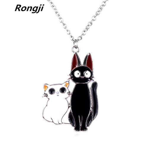 Collier pendentif chat noir Kiki gigi, bijoux en émail, Service de livraison, Miyazaki Hayao, à la mode ► Photo 1/6