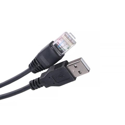 Câble de Console USB à RJ50 câble AP9827 pour APC Smart UPS 940-0127B 940-127C 940-0127E avec botte de décharge de traction moulée ► Photo 1/2