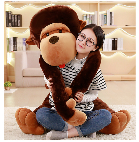 80/110cm taille géante dessin animé grande bouche singe en peluche jouet le gorille en peluche poupée en peluche oreiller pour enfants playmates jouet ► Photo 1/6