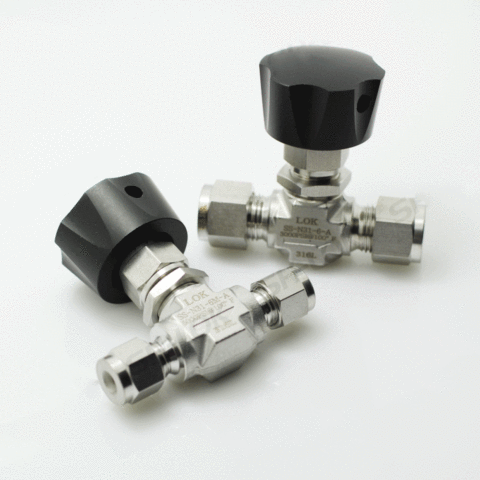 Valve à aiguille de Compression pour Tube OD, en acier inoxydable 1/8, 1/4 PSI, 3/8, 1/2, 316, 3000, 3, 6, 8, 10, 12mm ► Photo 1/1