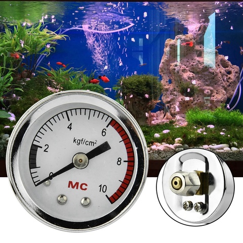 Dioxyde de carbone Aquarium réservoir de poissons manomètre CO2 manomètre bricolage maison pression d'air Aquarium bricolage CO2 Table ► Photo 1/6