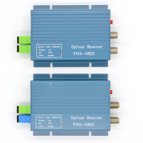 6 pièces nouveau FTTH CATV récepteur optique haut niveau Fiber optique WDM convertisseur SC UPC APC connecteur Duplex Mini Mode avec RF pouces ► Photo 1/6