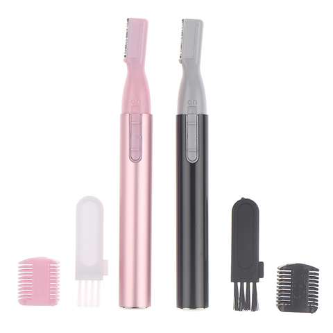 1 ensemble pratique électrique visage sourcils ciseaux tondeuse à cheveux Mini Portable femmes corps rasoir décapant lame rasoir épilateur ► Photo 1/6