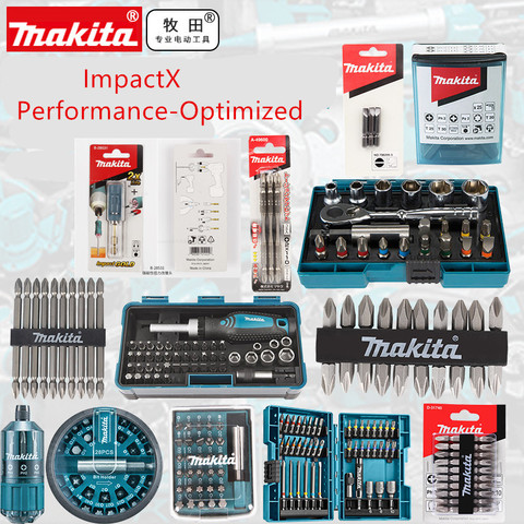 MAKITA ImpactX Performances Optimisées En Acier Conducteur Peu Métrique Vis Autoperçante Ensemble B-54081 B-36170 B-45412 B-52467 D-58833 ► Photo 1/6