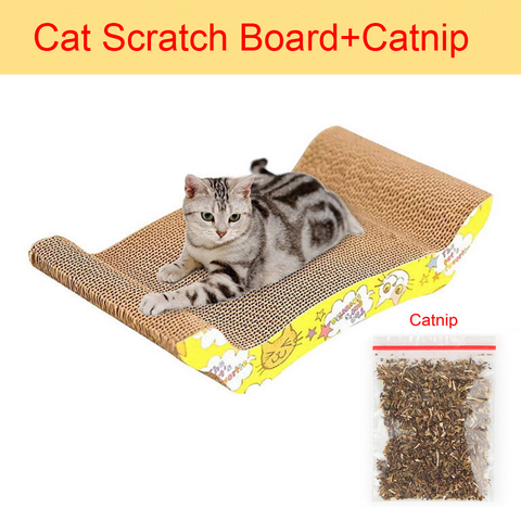 Chat griffoir jouet chat drôle nous offre spéciale canapé Design chat gratter carton ondulé facile à nettoyer jouet griffoir coussin de lit pour chat de compagnie ► Photo 1/6