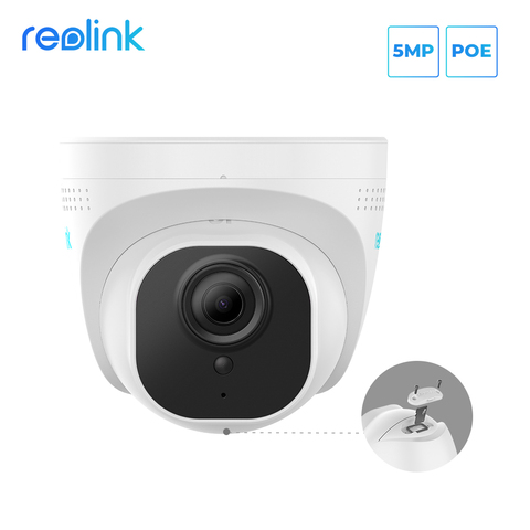 Reolink – caméra de Surveillance dôme extérieure IP PoE hd 5MP/2560x1920, dispositif de sécurité sans fil, avec vision nocturne et port SD ► Photo 1/6