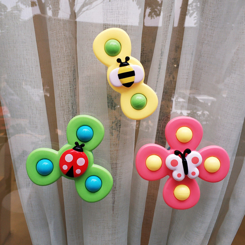 1 pièces De Dessin Animé Fidget Spinner Jouets Pour Enfants ABS D'insecte Coloré Gyro Jouet Soulagement Du Stress Éducatif Doigt Jouets Pour Enfants Adultes Cadeau ► Photo 1/6