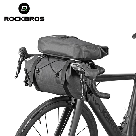 ROCKBROS-sacs de grande capacité, imperméables, pour vélo, vtt, de guidon, sur cadre avant, avec accessoires ► Photo 1/6
