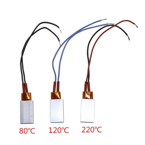 Élément chauffant PTC 12V 1 pièce | Pour sèche-cheveux, ou accessoires, chauffage à Air comprimé, 80/120/220 degrés Celsius, usage domestique ► Photo 1/5