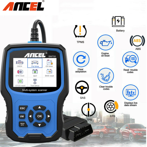 Ancel – BM700 Scanner de voiture, système complet de diagnostic de voiture, OBD2 amélioré, lecteur de Code de défaut ► Photo 1/6