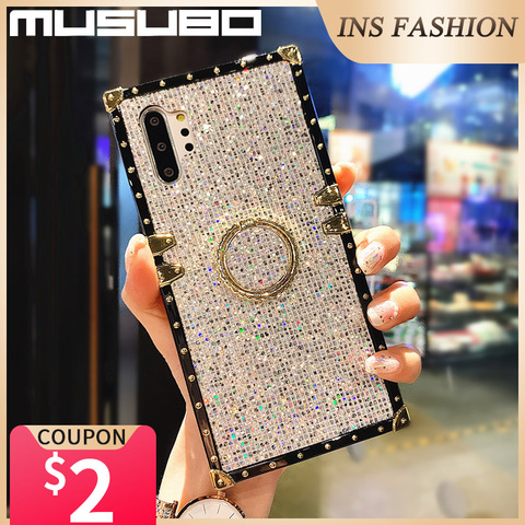 Coque dorée scintillante de luxe, antichoc, pour Samsung Galaxy S20 Ultra S10 Plus 5G S9 + S8 Note 10 Plus 9 8 ► Photo 1/6