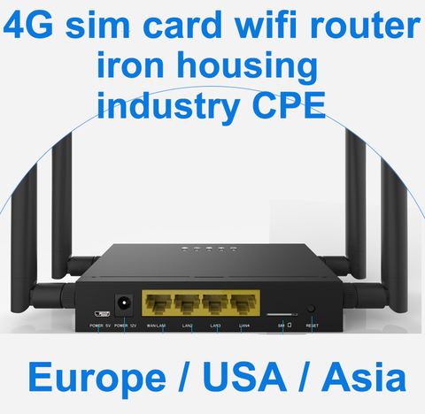 Routeur wi-fi 4G LTE, 300 mb/s, GC111, CAT4 industriel, CPE, signal puissant, avec fente pour carte Sim ► Photo 1/5