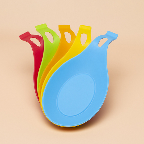 Repose cuillère en Silicone de qualité alimentaire, ustensile porte-spatule support de spatule support résistant à la chaleur pour les cuillères, accessoires de cuisine, outil ► Photo 1/6