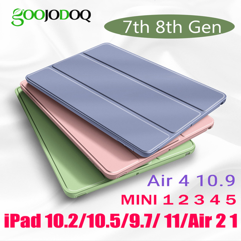 GOOJODOQ pour iPad Air 2 1 3 10.5 D'air 4 Étui pour iPad 6th 7th 8th Génération Cas 10.2 2022 Pro 11 2022 9.7 Mini ► Photo 1/6