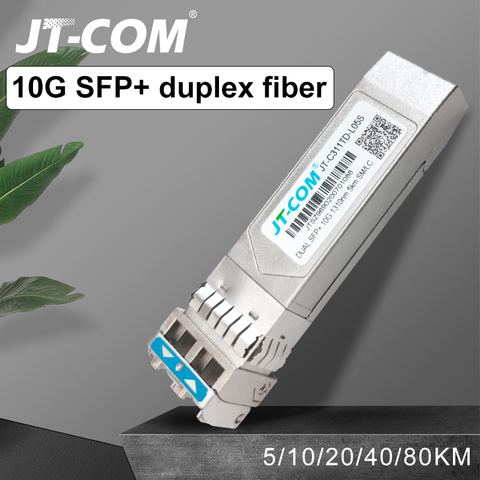 10G SFP + duplex LC SFP Module monomode 2 ~ 80km Module de fibres optiques 1310nm avec commutateur Cisco/Mikrotik/Huawei entièrement Compatible ► Photo 1/6