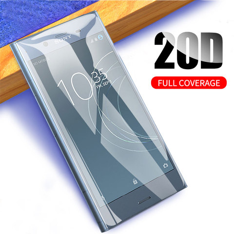 RAYONS UV 3D Incurvé Protecteur D'écran de Couverture Complète En Verre Trempé Pour Sony Xperia XZ1 XZ2 X Compact XA Ultra XA1 Plus XZ Premium ► Photo 1/6