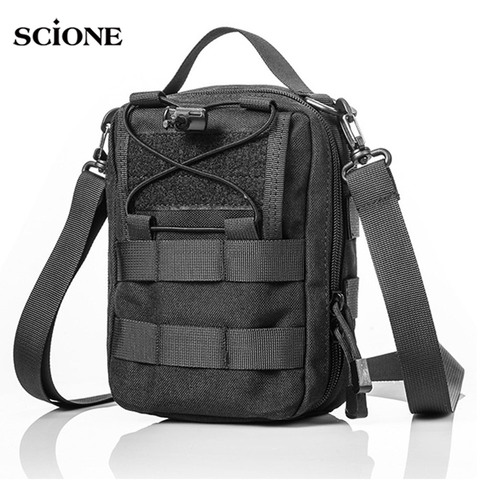 Sac militaire tactique Portable, sac Portable, à bandoulière pour plein air Oxford, sac imperméable pour la chasse et le Camping, Pack Molle XA996WA ► Photo 1/6