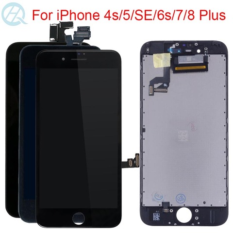 Nouvel affichage pour iPhone 6 7 8 6S Plus écran tactile LCD pour iPhone 5 5C 5S SE aucun assemblage de verre de numériseur d'affichage de Pixel mort ► Photo 1/6