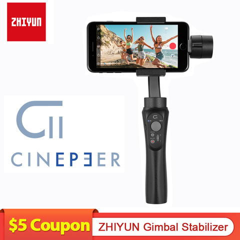 ZHIYUN CINEPEER C11 cardan Smartphone 3 axes stabilisateur de cardan de poche stabilisateur de cardan pour iPhone/Samsung/Xiaomi ► Photo 1/6