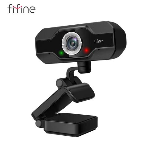 FIFINE 1080P Webcam Full HD pour ordinateur de bureau et ordinateur portable USB, Webcam en direct avec Microphone vidéo HD, pour Calling-K432 vidéo ► Photo 1/6