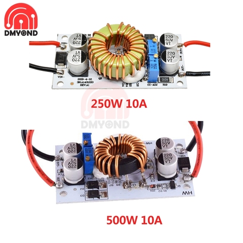 Convertisseur de tension CC CC convertisseur CC CV Boost DC-DC intensifier 250W 500W 10A Module d'alimentation réglable DC10V-40V DC8.5V-48V ► Photo 1/6